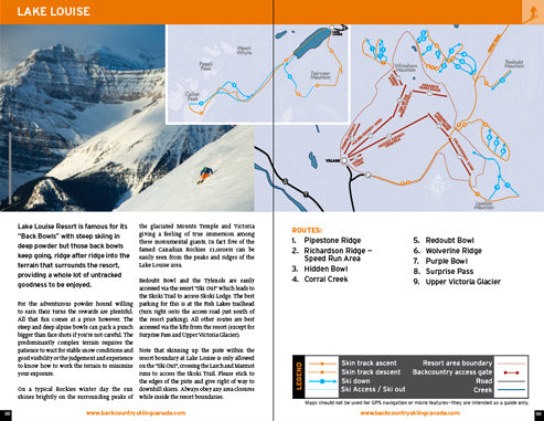 Lake Louise, Sunshine, Banff Ski Touring Guide - Version 2.0
