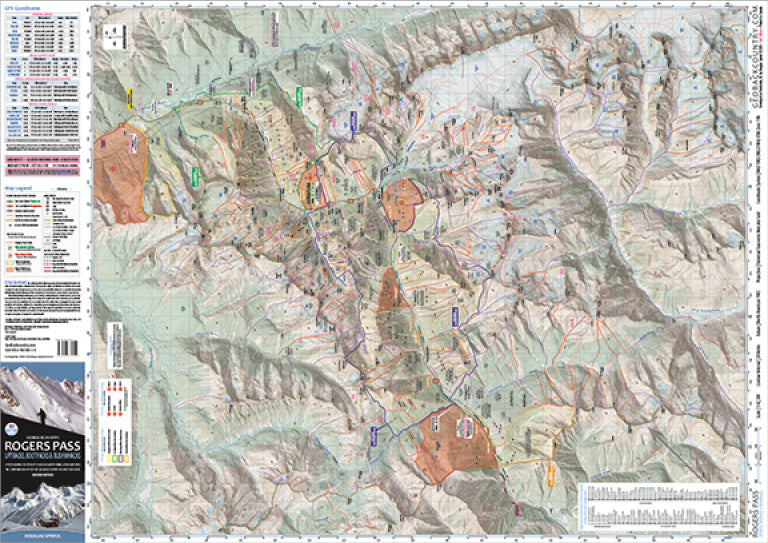 Rogers Pass Uptracks, Bootpacks & Bushwhacks Map - Volume 3