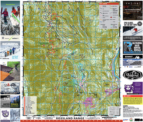 Rossland Ski Touring Map - Version 2.0