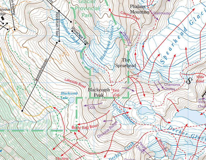 Backcountry Whistler Map