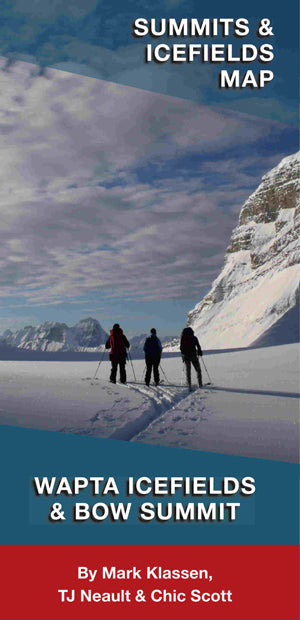Wapta Icefields and Bow Summit Map